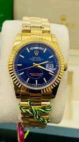 Rolex DayDate YG/YG Blue Dial High Version