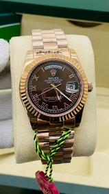 Rolex DayDate 36mm Dia RG/RG Brown High Version