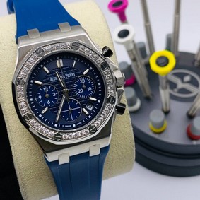 Audemars Piguet Royal Oak 38mm Blue Dial Rubber Strap