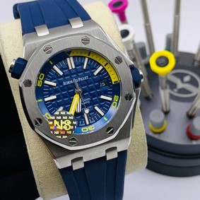 Audemars Piguet Blue Dial Diver High Version Rubber Strap