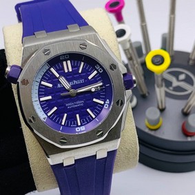Audemars Piguet Blue Dial Diver High Version Rubber Strap