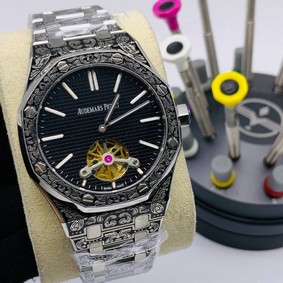 Audemars Piguet Black Dial High Version Engraving