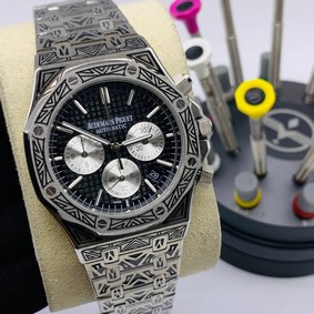 Audemars Piguet Black Dial Chrono High Version Engraving