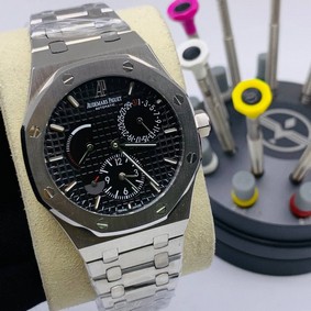 Audemars Piguet Royal Oak Silver Black Dial Chrono