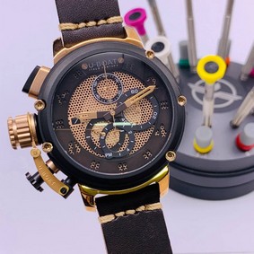 U-Boat Classico Tungsten Brown Gold Dial High Version