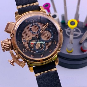 U-Boat Classico Tungsten Brown Gold Dial High Version