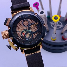 U-Boat Classico Tungsten Brown Gold Dial High Version