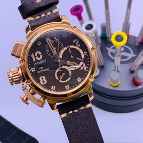 U-Boat Classico Tungsten Brown Gold Dial High Version
