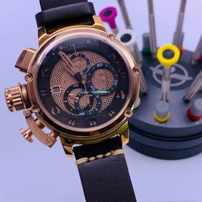 U-Boat Classico Tungsten Brown Gold Dial High Version