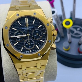 Audemars Piguet Royal Oak Chrono Limon Gold Black Dial