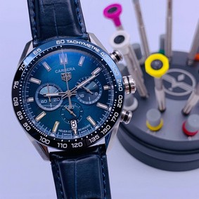 Tag Heuer Carrera Blue Chrono High Version