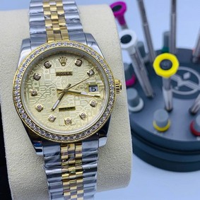 Rolex Day Just 36mm Yellow Dial Diamond SG High Version