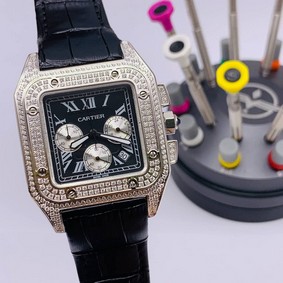 Cartier De Santos Classic Diamond Chrono High Version