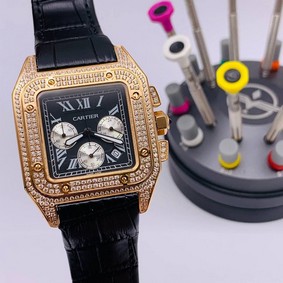Cartier De Santos Classic Diamond Chrono High Version