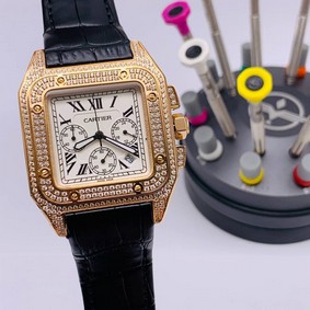 Cartier De Santos Classic Diamond Chrono High Version