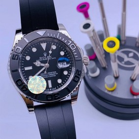 Rolex Yacht Master Black Dial Case Black High Version