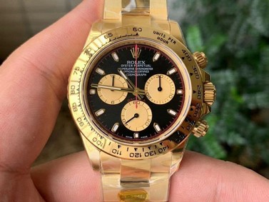 Daytona 116508 Paul Newman YG Noob 1:1 Best Edition 904L SS Case and Bracelet Black/Gold Dial SA4130 V4