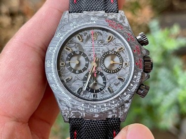 Daytona DIW All Black Carbon Noob 1:1 Best Edition Black Dial on Black Nylon Strap SA4130