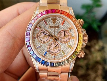 Rolex Daytona 116595 RBOW RG/RG Diams BLF