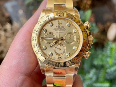 Daytona 116508 YG Noob 1:1 Best Edition 904L SS Case and Bracelet YG Diamonds Dial SA4130 V4