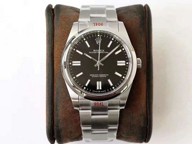 Rolex Oyster Pert 41mm 124300 904L SS/SS Black GMF A3230