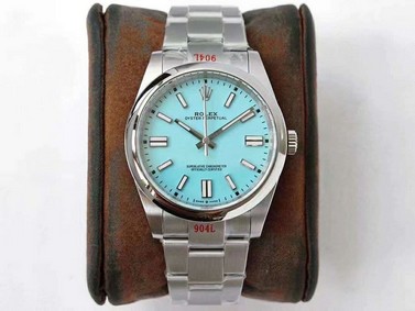Rolex Oyster Pert 41mm 124300 904L SS/SS Tiff Blue GMF A3230