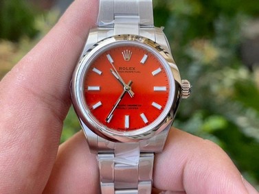 Rolex Oyster Pert. 31mm 277200 SS/SS Red EWF