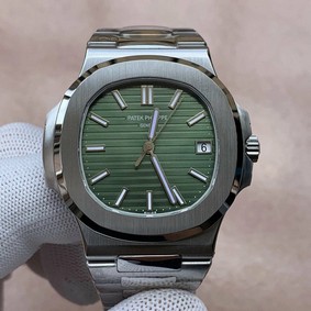 Nautilus 5711/1A 3KF 1:1 Best Edition Green Textured Dial on SS Bracelet A324 Super Clone V2