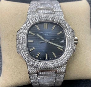 Patek Philippe Nautilus Jumbo 5719 Full Diam SS/SS Diam PPF 1:1 Best Edition Version